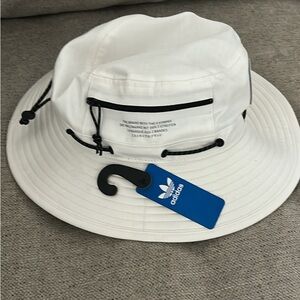 Adidas White Bucket Hat